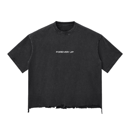 Forever Up ,Boxy tee,Snow washed 
