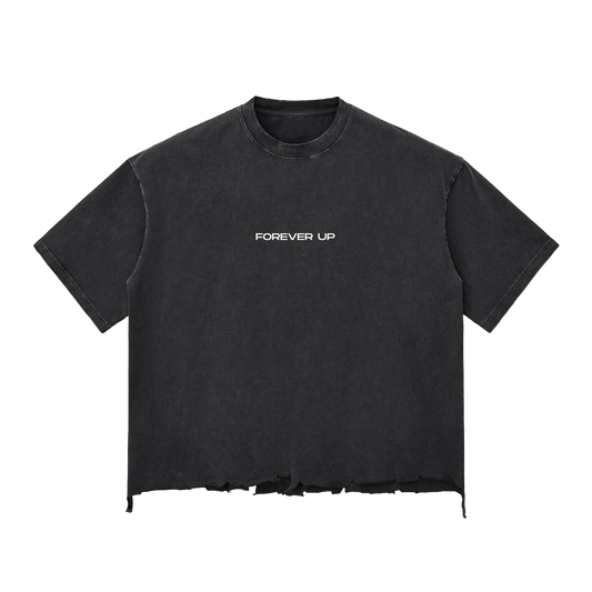 Forever Up ,Boxy tee,Snow washed 