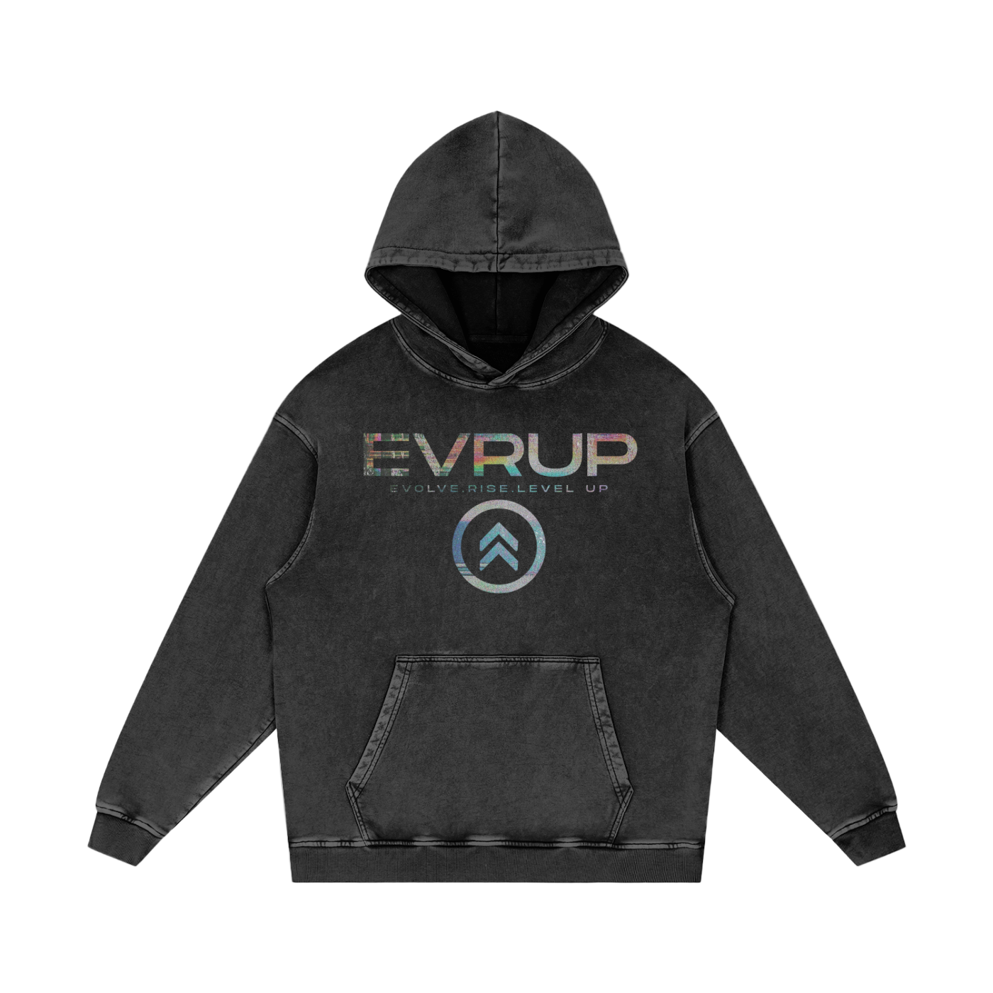 Snow Washed Loose Cotton Hoodie