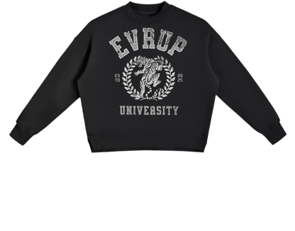 Fleece Side Slit Crewneck Sweatshirt