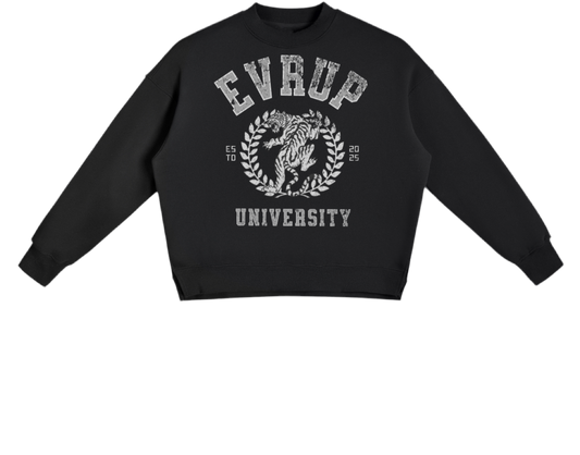 Fleece Side Slit Crewneck Sweatshirt