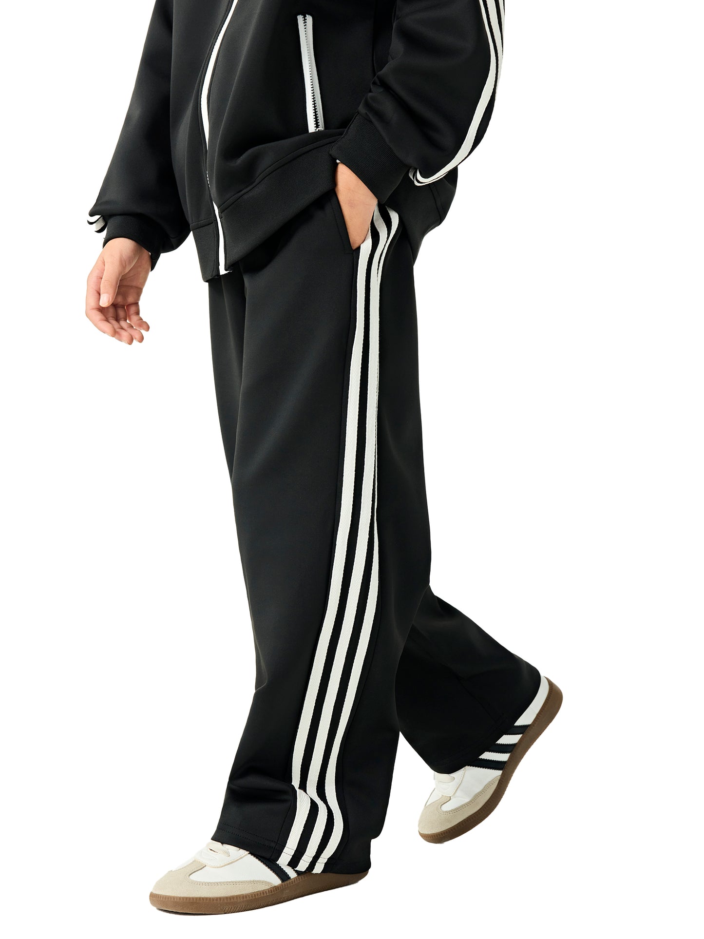 “Ascenders” Kids’ Contrast Tape Sweatpants